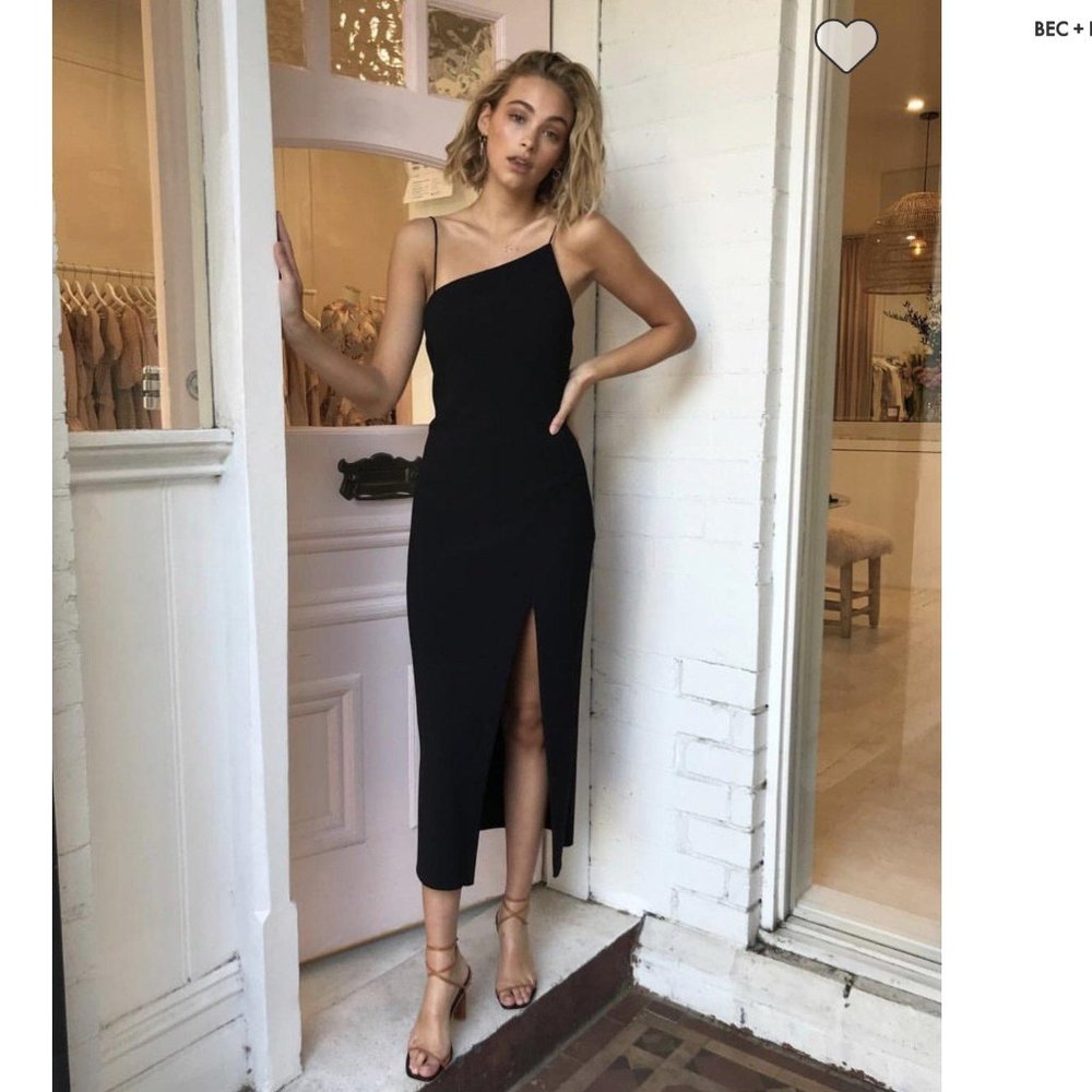 Bec & Bridge Dominique Asymmetrical dress Size 2 Black